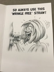 Cards - Greeting: 8B - GCARD - BEWARE: STRAWS MAY CAUSE SEVERE WRINKLES... - 6903