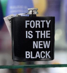 Drink: 4B - FLASK - 40 IS THE NEW BLACK - 188137**