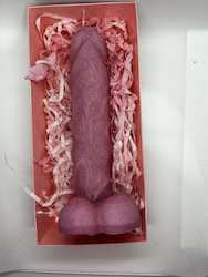 SUE'S CANDLES: SJ - PENIS CANDLE - PINK -  PACKAGED - SJ-PC-01**