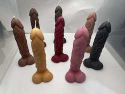 SUE'S CANDLES: SJ - PENIS CANDLE - ASSORTED -  PACKAGED - SJ-PC**