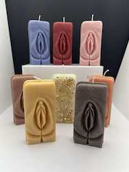 SUE'S CANDLES: SJ - LADY FLOWER CANDLE -  ASSORTED COLOURS -  PACKAGED  - SJ-LFL**