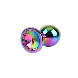 Butt Plugs: 2C - MATRIX MONT - RAINBOY GEM METAL PLUG MED - CN-941412269**