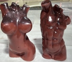 SCENTED ORNAMENTAL CANDLES: SJ - CANDLE -  APHRODITE FEMALE FORM 12CM  - ASSORTED COLOURS - SJ-FFA-01**