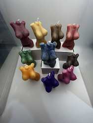 SCENTED ORNAMENTAL CANDLES: SJ - CANDLE -  APHRODITE FEMALE FORM 12CM  - ASSORTED COLOURS - SJ-FFA-01**