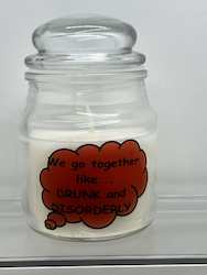 SCENTED ORNAMENTAL CANDLES: SJ - INSIGHTFUL CANDLES - WE GO TOGETHER... **