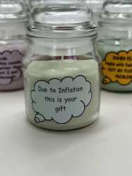 SCENTED ORNAMENTAL CANDLES: SJ - INSIGHTFUL CANDLES -  DUE TO INFLATION.... **