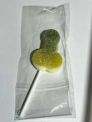 Edible: SJ - GUMMY PECKER POPS - ASSORTED FLAVOURS - SJ-GPP-01